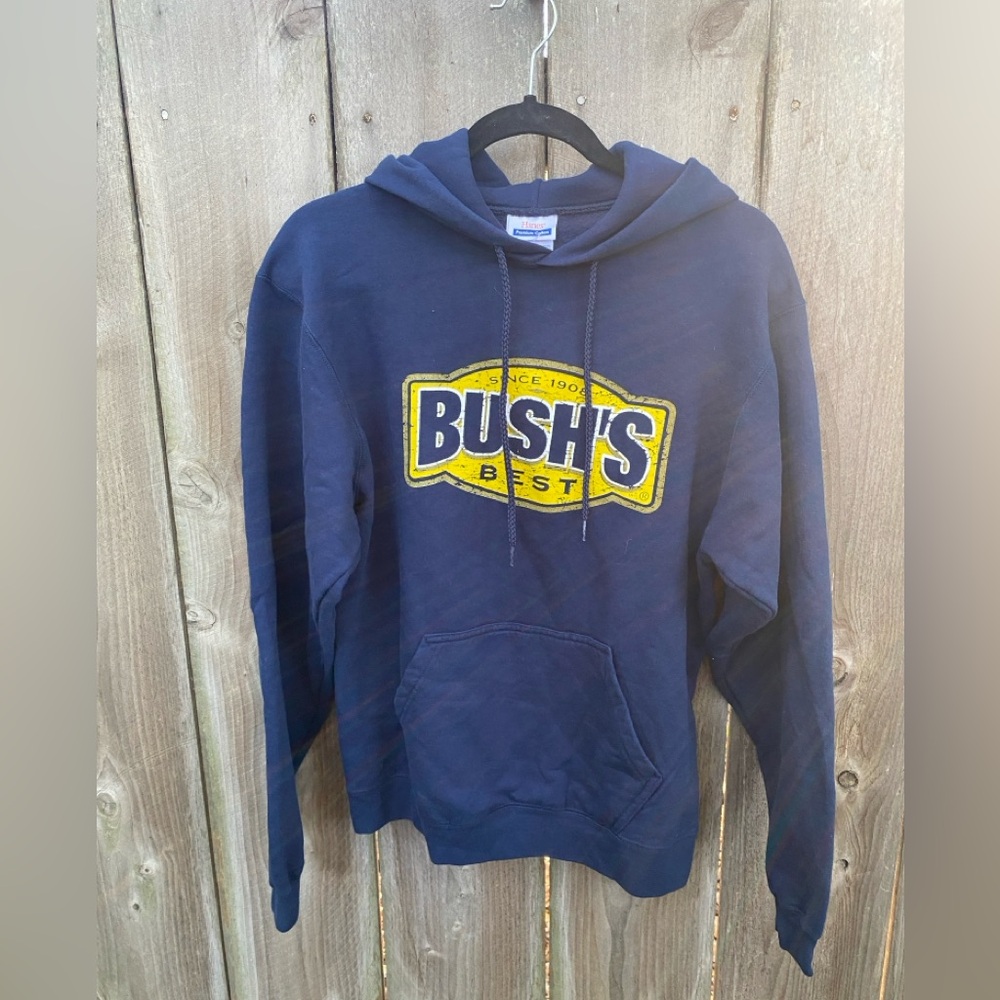Bush's Best Bean Graphic Hoodie Sweatshirt Small
